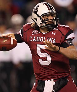 Garcia ranks third all-time in passing yards and TDs at South Carolina. (Getty Images)