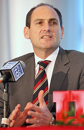 Larry Scott brought Utah into the Pac-10/12 fold to complete(?) the league's overhaul. (Getty Images)
