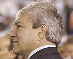 Penn State president Graham Spanier says cheating in college football is 'about as bad as it's been in the modern era.' (Getty Images)
