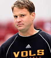 Years after leaving, Lane Kiffin remains a whipping boy in Knoxville. (US Presswire)