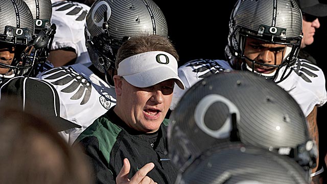 Chip Kelly and the Ducks face LSU in a huge season opener in Dallas. (US Presswire)