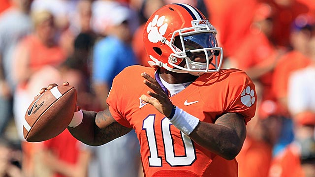 Tajh Boyd, a former Tennessee commit, has blossomed in Clemson's spread attack. (Getty Images)