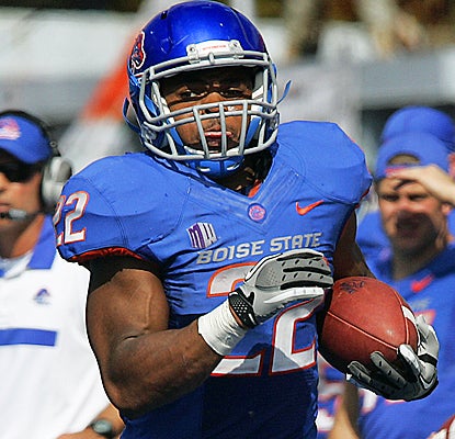 Boise State's Doug Martin runs for a season-best 126 yards and two touchdowns on 21 carries against Nevada. (AP)