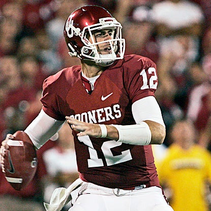 Landry Jones throws for 425 yards and five touchdowns in a huge effort against Ball State. (Getty Images)