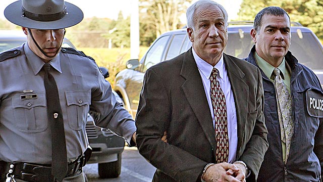 Longtime Penn State assistant Gerald 'Jerry' Sandusky is charged with sexually abusing eight men. (AP)