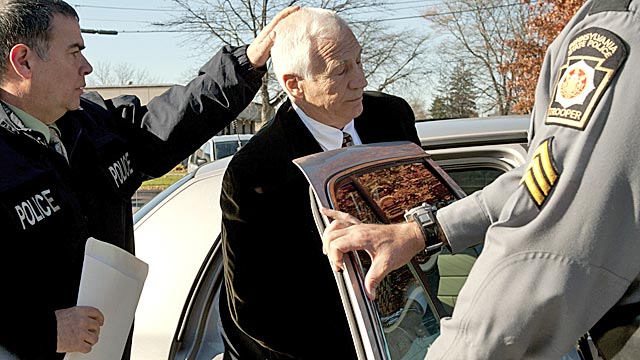 Sandusky is charged with molesting eight boys over a period of 15 years. (AP)