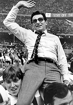 Is Paterno a once-in-a-lifetime leader or a detached football CEO? (AP)
