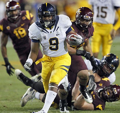 C.J. Anderson scores a hat trick of TDs to make sure the Golden Bears get a ninth winning season in 10 years. (AP)