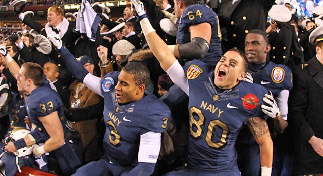 Navy is comfortable with the direction the Big East is going and is poised to join the conference. (US Presswire)