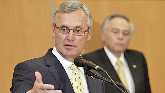 Tressel will not have any direct involvement with Akron's athletic department in his new job. (AP)