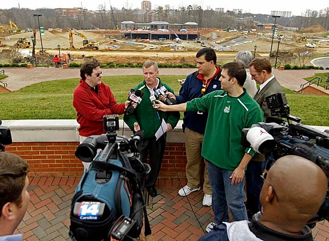 Charlotte's Brad Lambert talks about his first signing class for a program set to play in 2013. (Getty Images)