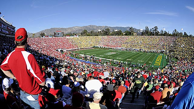 In Delany's plan, the Rose Bowl would be in the national title game rotation. (US Presswire)