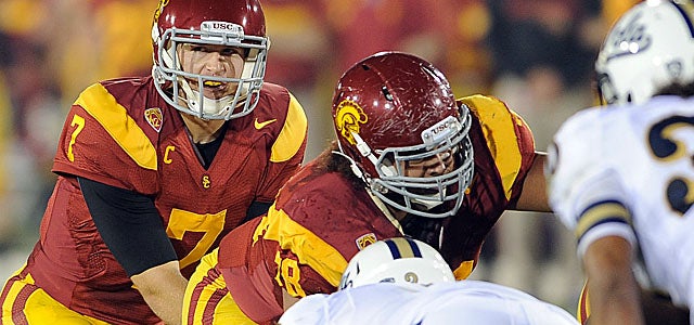 Barkley and Holmes share a knack for communicating, which serves USC well on the field. (US Presswire)