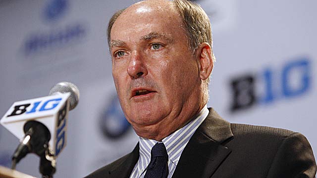 Big Ten commissioner Jim Delany has publicly backed limiting postseason to league champs. (US Presswire)