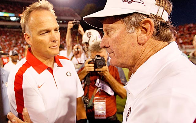 Steve Spurrier's Gamecocks look to be Georgia's biggest threat to winning another SEC East title. (Getty Images)