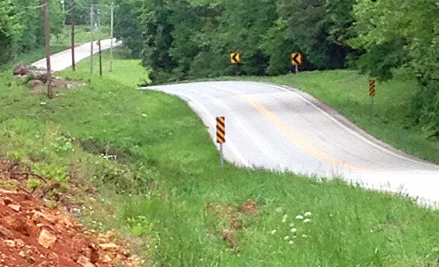 Tourists are flocking to Highway 16 to see where Petrino had his motorcycle accident. (CBSSports.com Original)