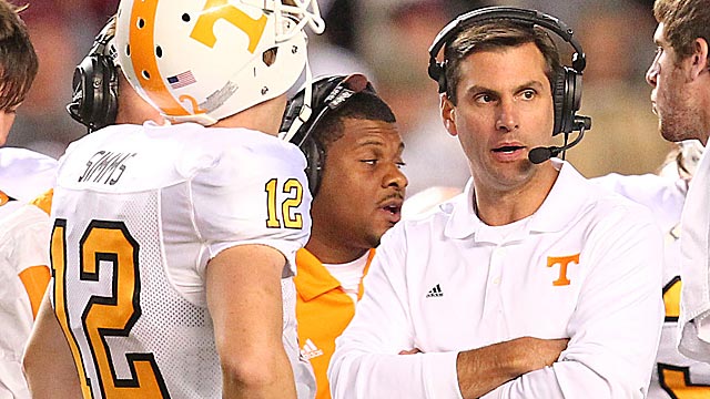 Dooley was forced to turn to backup Matt Simms after losing Tyler Bray to injury. (US Presswire)