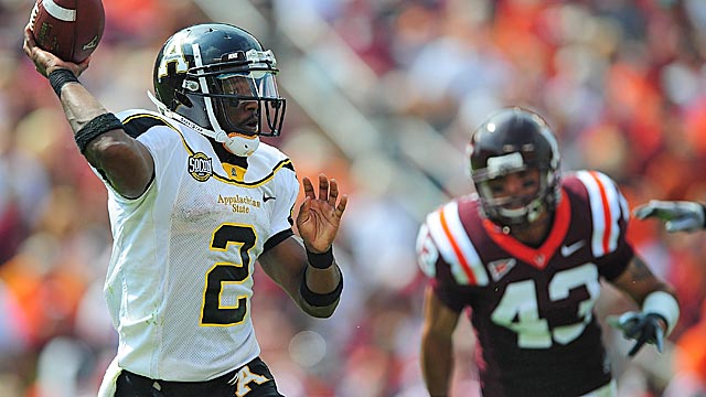Perennial FCS power Appalachian State is looking for an invite from an FBS conference. (US Presswire)