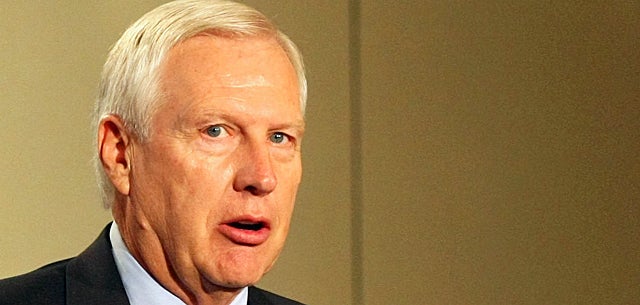 PSU president Erickson doesn't want to 'jump to conclusions' just yet on the football team's fate. (US Presswire)