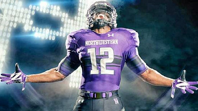 Northwestern may be one of the smarter schools, but you wouldn't know it from their new unis. (Under Armour) 