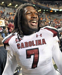 Jadeveon Clowney returns as one of the best defensive linemen in the conference. (US Presswire)