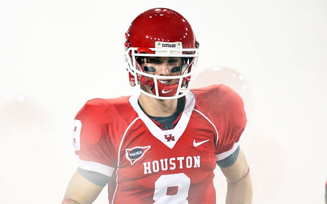 Quarterback David Piland will attempt to replace Case Keenum at Houston. (US Presswire) 