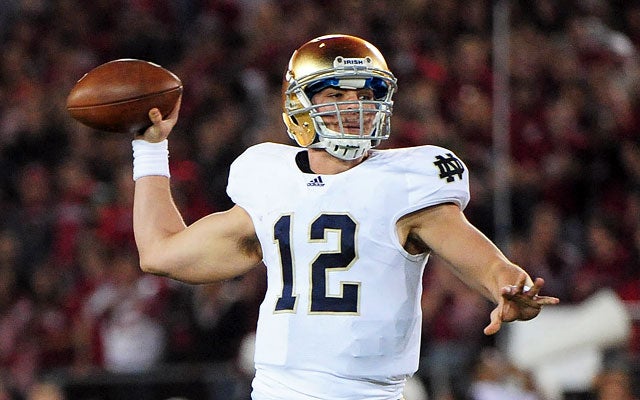 Despite never starting for Notre Dame, Andrew Hendrix might start against Navy. (US Presswire) 