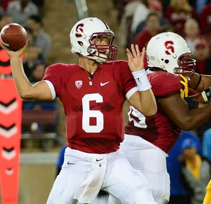 Stanford's Josh Nunes makes his first start in place of Andrew Luck, throwing for 125 yards and a touchdown.  (US Presswire)