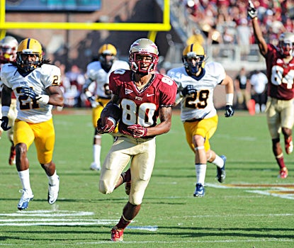 Florida State's Rashad Greene returns a punt for a TD in the Seminoles' win over Murray State.  (US Presswire)