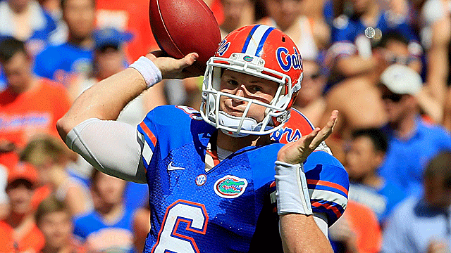Dennis Dodd says Florida quarterback Jeff Driskel has a lot to prove against Texas A&M. (Getty Images)