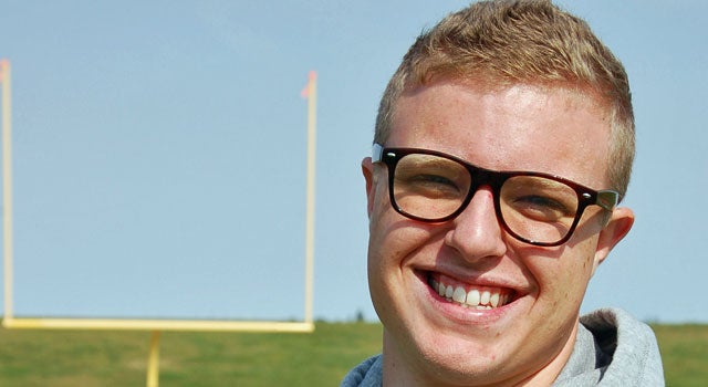 'People expect gays to be flamboyant, not football players,' Jamie Kuntz says. (AP)