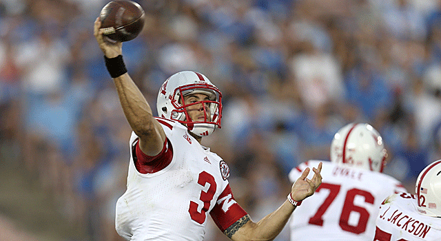 Nebraska's Taylor Martinez is one of just three Big Ten QBs in the top 42 in pass efficiency. (Getty Images)