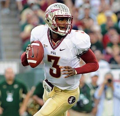 EJ Manuel doesn't explode statistically against USF, but he still finishes with 242 passing yards and a touchdown. (Getty Images)