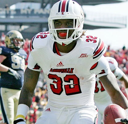 Senorise Perry carries the scoring load for Louisville, scoring a career-high four touchdowns and rushing for 101 yards.  (US Presswire)