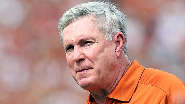 Four of the seven biggest Oklahoma routs of Texas have come on Mack Brown's watch. (US Presswire)