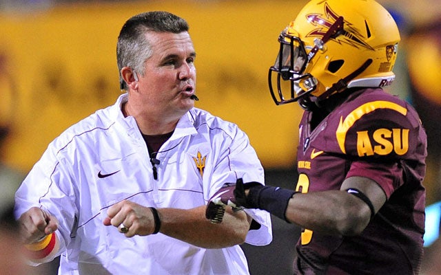 Todd Graham has reined in Arizona State's penalty-prone players during his first season. (US Presswire)