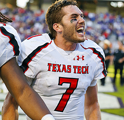 Seth Doege throws seven touchdowns, three in overtime alone, as Texas Tech holds on in triple OT.  (US Presswire)