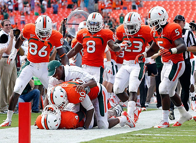 Fans are no longer packing Sun Life Stadium, but that hasn't dampened the Hurricanes' spirits. (US Presswire)