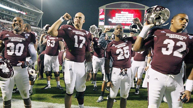 Undefeated Mississippi State can really gain national attention if it can knock off Alabama this weekend. (AP)