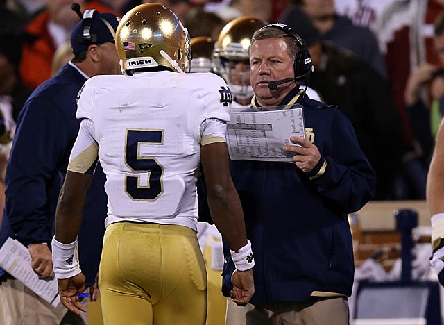 In his third year at the helm of Notre Dame, Brian Kelly has the Irish where fans want them. (US Presswire)