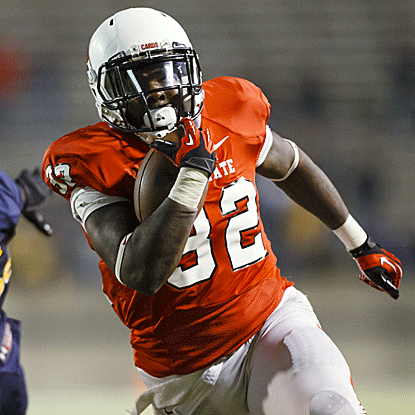 Jahwan Edwards runs untouched for a 15-yard run with 1:43 left to lift Ball State  to a 34-27 win. (AP)