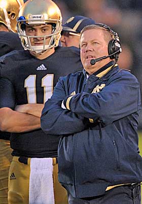 Notre Dame's independent status has arguably hurt its BCS case. (US Presswire)