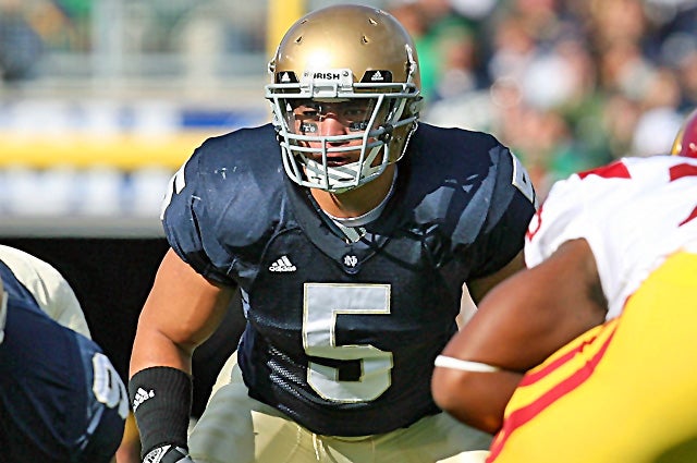 Manti Te'o is considered by many to be one of the best linebackers to ever play at Notre Dame. (Getty Images)