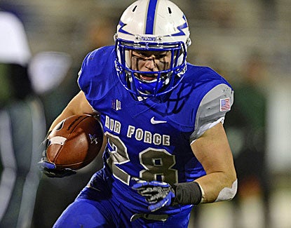 Air Force running back Cody Getz rushes for 125 yards and a touchdown against Hawaii on Friday. (US Presswire)