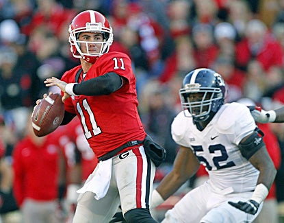 Aaron Murray tosses four touchdown passes as Georgia whips Georgia Southern 45-14. (AP)