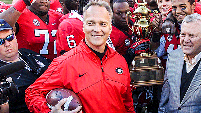 Mark Richt has gone from goat to hero in Athens. (US Presswire)