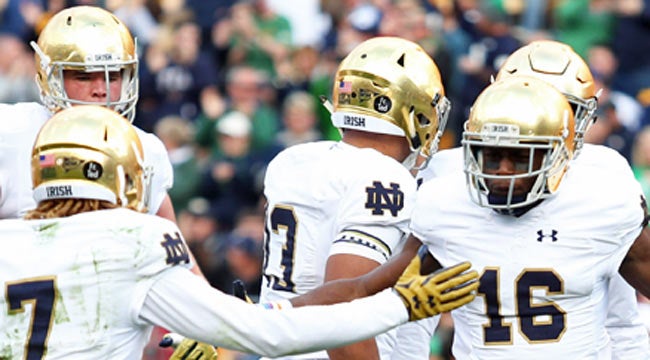 LIVE: No. 5 Notre Dame taking it to Pittsburgh