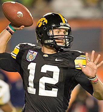 A more-precise Ricky Stanzi has raised his draft stock while others have slipped. (US Presswire)