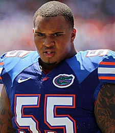 Mike Pouncey could make a big impact like brother Maurkice. (US Presswire)