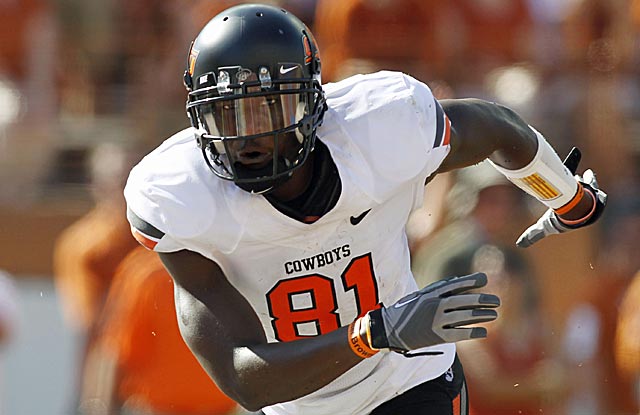 After a dominant junior season, Justin Blackmon is the clear No. 1 receiver in the 2012 draft. (Getty Images)